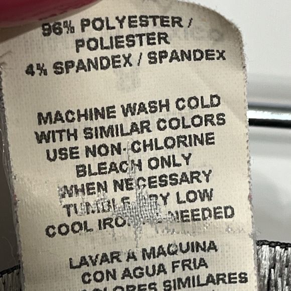 Connected Apparel Skirt A Line Leaf Pattern Brown Blue Stretch Pull on Size 8 - Picture 4 of 5